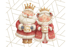 Santa’s Pajama Day Clipart, Cute Christmas Bedtime PNG Product Image 2