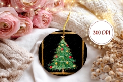 Black Christmas Ornament PNG, Christmas Tree Ornament Design Product Image 2