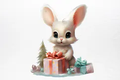 Christmas Baby Animals Clipart PNG Product Image 2