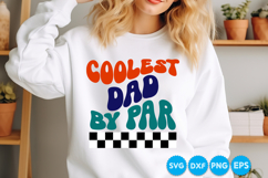 Coolest Dad By Par Quotes Fathers Day Svg Design, Dad SVG Product Image 3