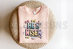 He is Risen Sublimation PNG, Retro Easter Sublimation Design Product Image 2