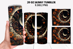 Halloween Skinny Tumbler 20oz Wrap Design, Halloween Tumbler Product Image 1
