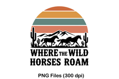 Where The Wild Horses Roam Svg, Cowgirl Horse Svg Design Product Image 9