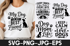 Funny Dog Lover Quotes T Shirt Design SVG PNG Product Image 1