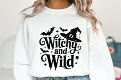 Witchy and Wild Svg | Halloween Svg | Shirt Svg Product Image 1