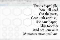 Miniature moss wall art digital download file Dollhouse doll Product Image 2