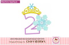 Frozen snowflake Numbers machine embroidery bundle 21101 Product Image 4