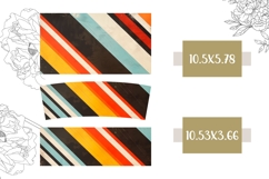 Retro Stripes Tumbler Print, Abstract 40 Oz Tumbler PNG Product Image 2