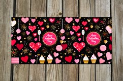 3d love Hearts | black &amp; pink Sublimation Mug design Bundle Product Image 9