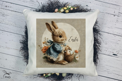 Vintage Easter Bunny digital paper Product Image 2