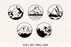 Mountains clipart bundle svg Product Image 2