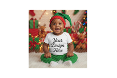 Christmas Baby Mockup Bundle | 4 PNG Photo Mockups Product Image 2