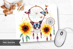 Artistic Nature Scene Mouse Pad PNG Design Product Image 1