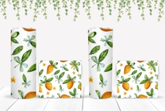 Mango Tumbler Design, Floral Tumbler Template, Mango Print Product Image 2