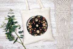 Floral Moon Illustration PNG, Boho Flowers PNG, Night PNG Product Image 2