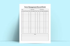 Farm Management Logbook KDP Interior Product Image 2