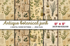 Antique Botanical Junk Journal JPG Product Image 1
