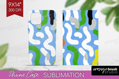 Abstract Doodle Phone Case PNG - Modern Texture Case PNG Product Image 1