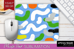Abstract Doodle Mouse Pad Sublimation - Modern Texture PNG Product Image 1