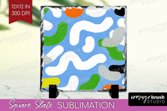 Abstract Doodle Slate PNG - Modern Texture Square Slate Product Image 1