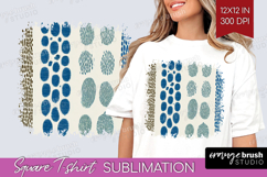 Abstract Doodle Square Tshirt Background - Modern Texture Product Image 1