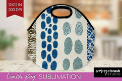 Abstract Doodle Lunch Bag - Modern Texture Lunch Bug PNG Product Image 1