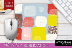 Abstract Doodle Mouse Pad Sublimation - Modern Texture PNG Product Image 1