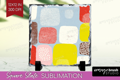 Abstract Doodle Slate PNG - Modern Texture Square Slate Product Image 1