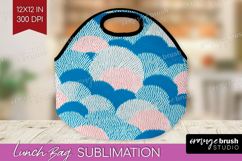 Abstract Doodle Lunch Bag - Modern Texture Lunch Bug PNG Product Image 1