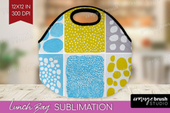 Abstract Doodle Lunch Bag - Modern Texture Lunch Bug PNG Product Image 1