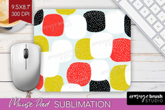 Abstract Doodle Mouse Pad Sublimation - Modern Texture PNG Product Image 1