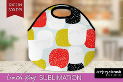 Abstract Doodle Lunch Bag - Modern Texture Lunch Bug PNG Product Image 1