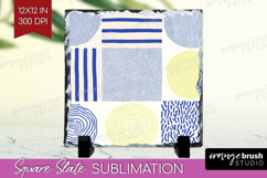 Abstract Doodle Slate PNG - Modern Texture Square Slate Product Image 1