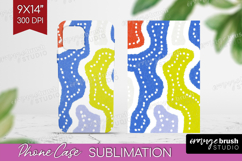 Abstract Doodle Phone Case PNG - Modern Texture Case PNG Product Image 1