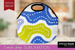 Abstract Doodle Lunch Bag - Modern Texture Lunch Bug PNG Product Image 1