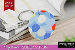 Abstract Doodle Keychain PNG - Modern Texture Keychain Product Image 1