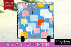 Abstract Doodle Slate PNG - Modern Texture Square Slate Product Image 1