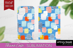 Abstract Doodle Phone Case PNG - Modern Texture Case PNG Product Image 1