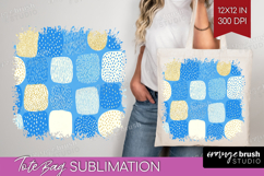 Abstract Doodle Tote Bag - Modern Texture Tote Bag PNG Product Image 1