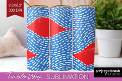 Abstract Doodle Tumbler Wrap - Modern Texture Tumbler PNG Product Image 1