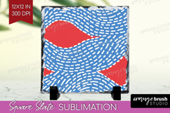 Abstract Doodle Slate PNG - Modern Texture Square Slate Product Image 1