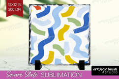 Abstract Doodle Slate PNG - Modern Texture Square Slate Product Image 1