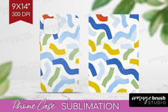 Abstract Doodle Phone Case PNG - Modern Texture Case PNG Product Image 1