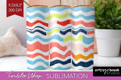 Abstract Doodle Tumbler Wrap - Modern Texture Tumbler PNG Product Image 1