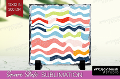 Abstract Doodle Slate PNG - Modern Texture Square Slate Product Image 1