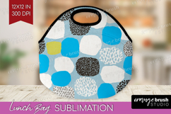 Abstract Doodle Lunch Bag - Modern Texture Lunch Bug PNG Product Image 1