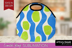 Abstract Doodle Lunch Bag - Modern Texture Lunch Bug PNG Product Image 1