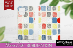 Abstract Doodle Phone Case PNG - Modern Texture Case PNG Product Image 1