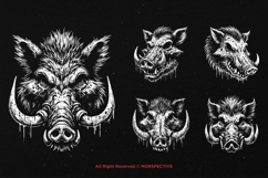 10 Bundle Dark Art WildBoar Hog Pig Jungle Wild Beast Animal Product Image 3