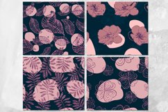 Glitter Modern Flower | 8 Skinny Tumbler Sublimation designs Product Image 2